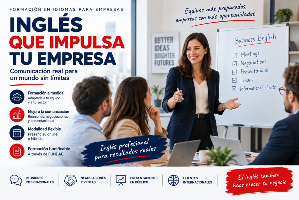 Inglés para empresas en Coslada con formación Business English